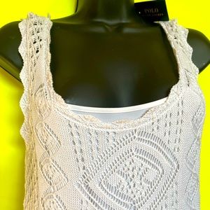 Ralph Lauren White Knit Dress